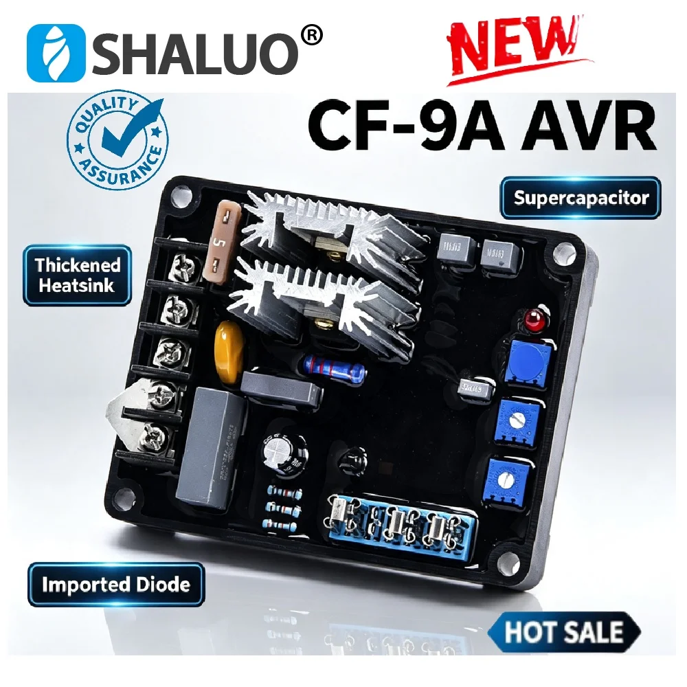 High Quality CF-9A AVR Generator Automatic Voltage Regulator Stabilizer With Thickened Heatsink Imported Diode Supercapacitor
