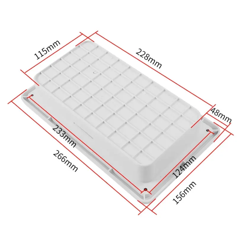 RV Hatchdoor Waterproof White Anti-UV ABS Lockable Caravan Camper Parts Hatch Motorhome Retrofitting Accessories