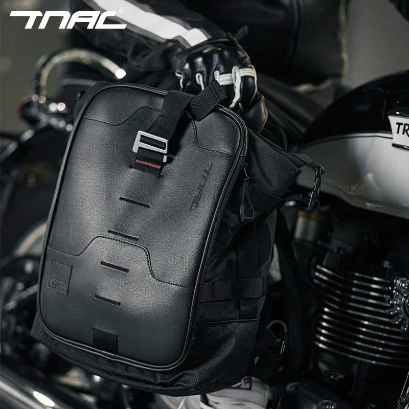 TNAC Motorcycle Riding Backpack Locomotive Commuter Backpack Waterproof Men's and Women's Portable Retro Casual Knight Bag