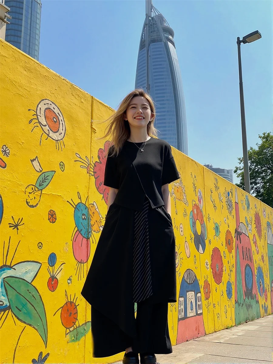 Calças em camadas mulher y2k riscas mulheres trabalho de escritório formal negócios profissional elegante inteligente sob medida perna reta clássico