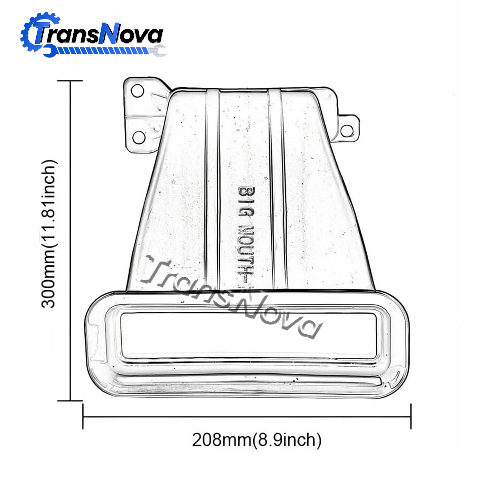 Verstärkter Lufteinlass für Ford Focus 2012-2018 ABS Auto-Lufteinlass-Schnorchel-Modifikation Tuyere US Autozubehör) – Detail 3