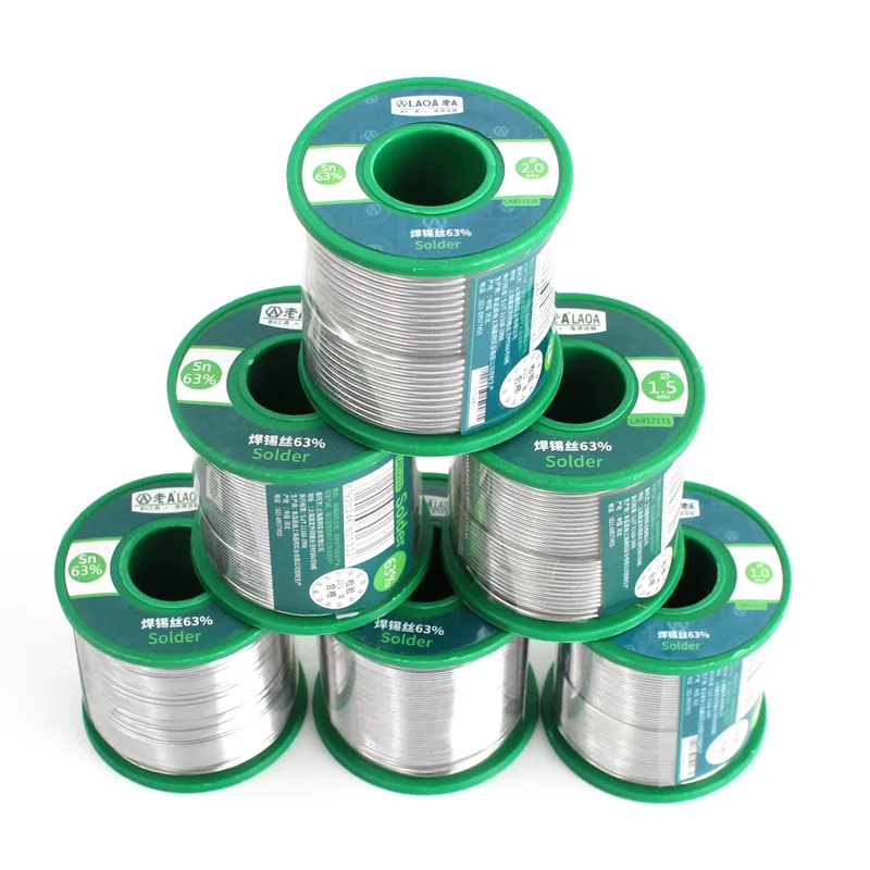 LAOA 400G saldatura filo di stagno saldare stoppino 63% contenuto 0.8-2.3mm No-clean strumenti di riparazione di saldatura di flusso stagno di colofonia