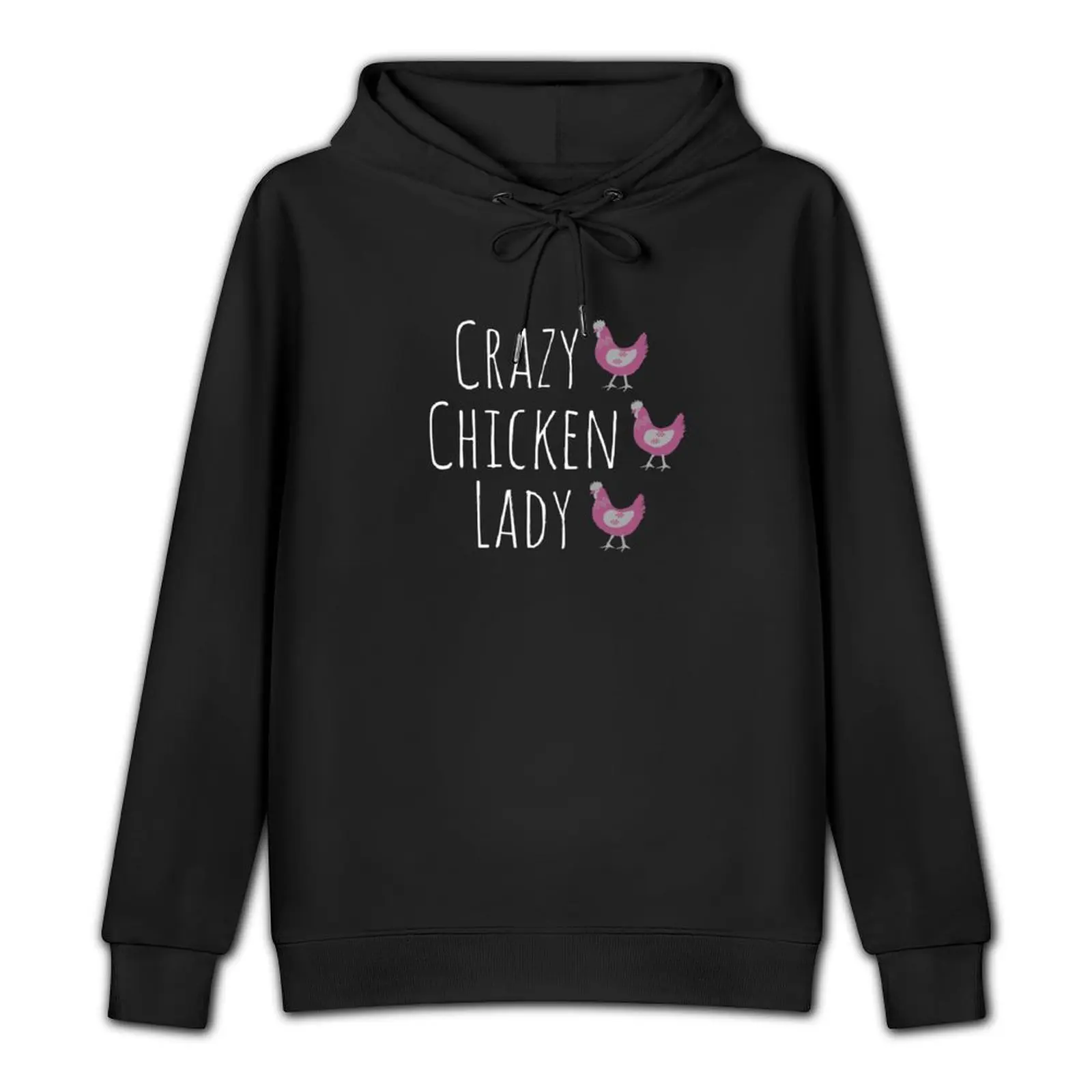 Crazy Chicken Lady Purple Pullover Hoodie hooded shirt autumn new products autumn clothes men clothes graphic hoodies