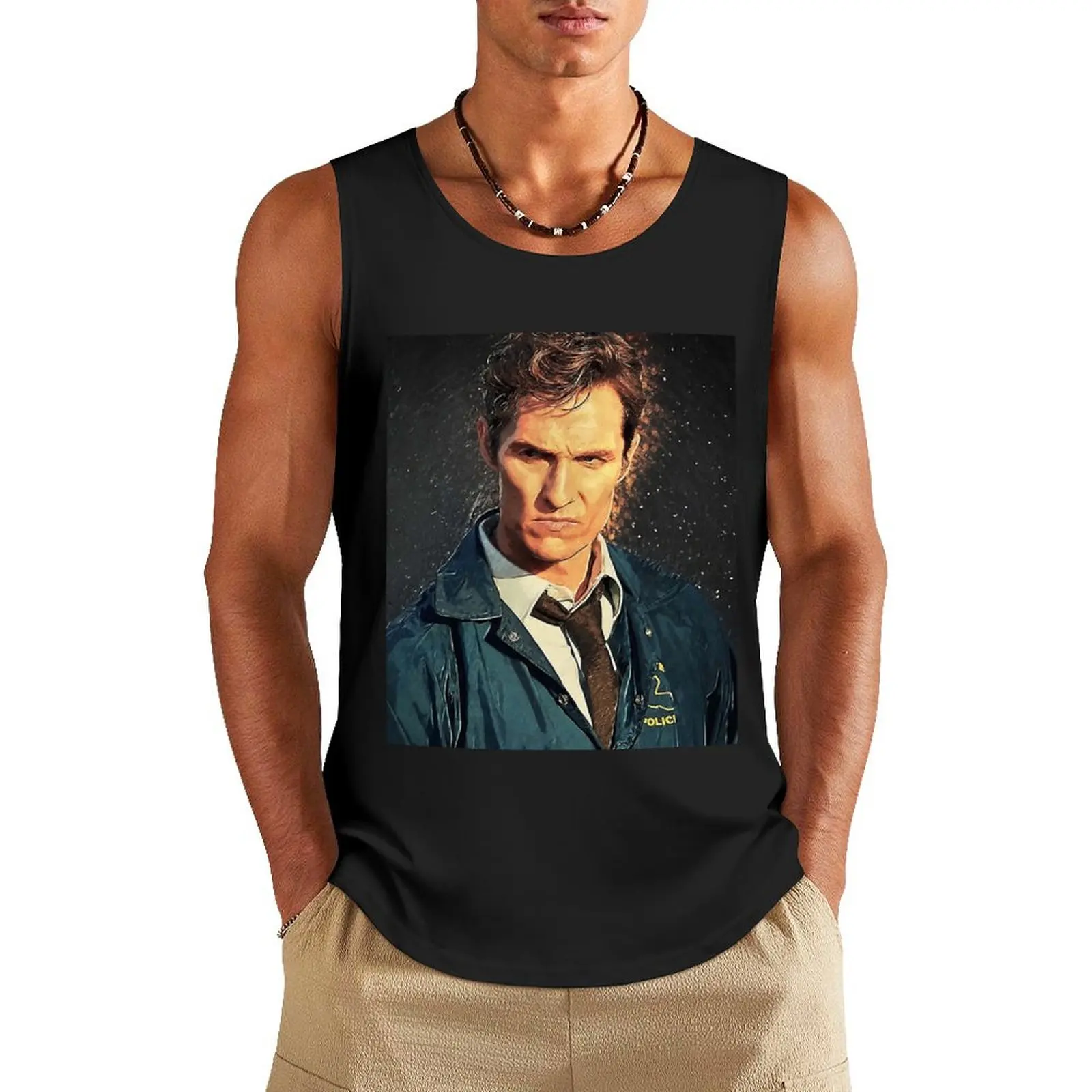 

Rust Cohle Tank Top Sleeveless men sports vest