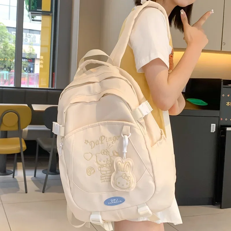 

Large Capacity Backpack Lightweight Junior High School Students and Girls Portable Leisure Fashion Trend Travel Joker Backpack