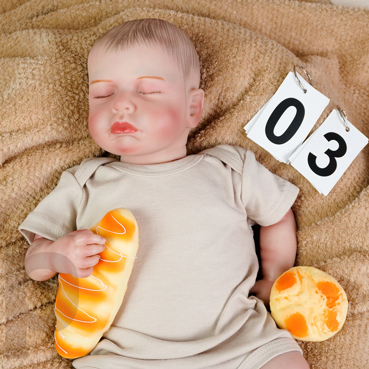 JOYORA 50CM Newborn Art Doll Fashionable And Cute Rebirth Doll Soft Cloth Body Realistic 3D Skin Completed Painting Birthday Gif