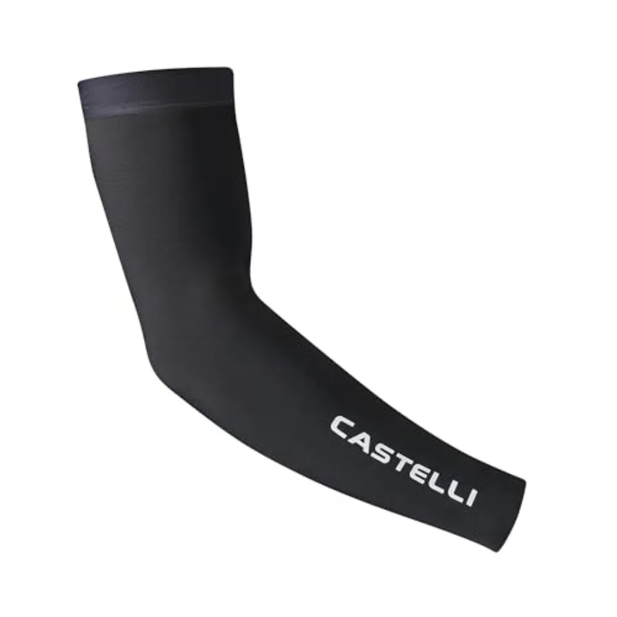 

Cycling leg garment for men women: UPF 50+ light arm 3 sleeves, UV protective, moisture-wicking breathable fabric in black