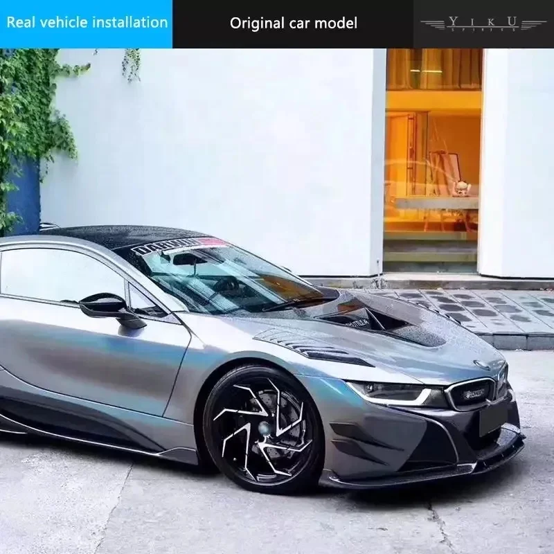 The New Carbon Fiber Body Kit Is Suitable forBM W I8 Modified Electric Berserker Wide Body Large Surround Rear Spoiler Front