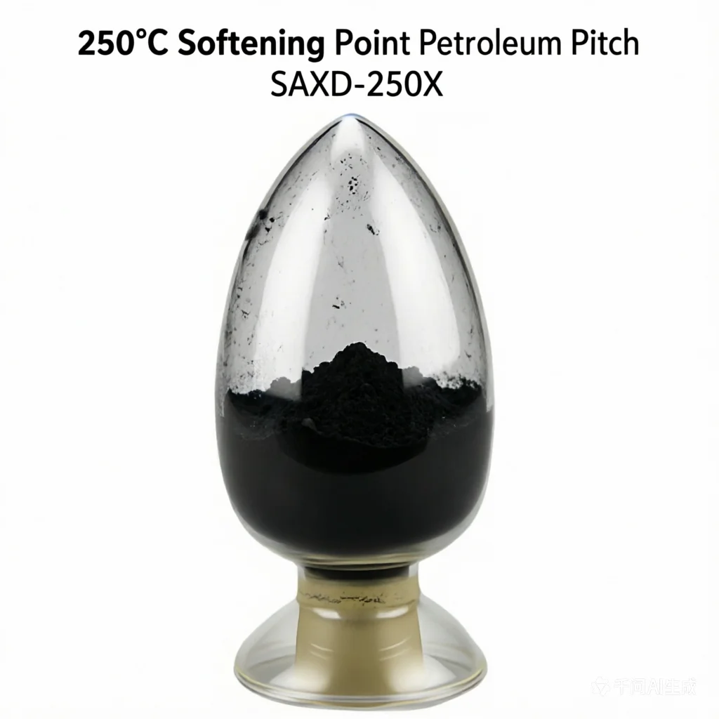 Petroleum Pitch powder SAXQ-250X, 250 Celsius Softening Point High Purity Carbon Source for Lithium Battery Material Precursor