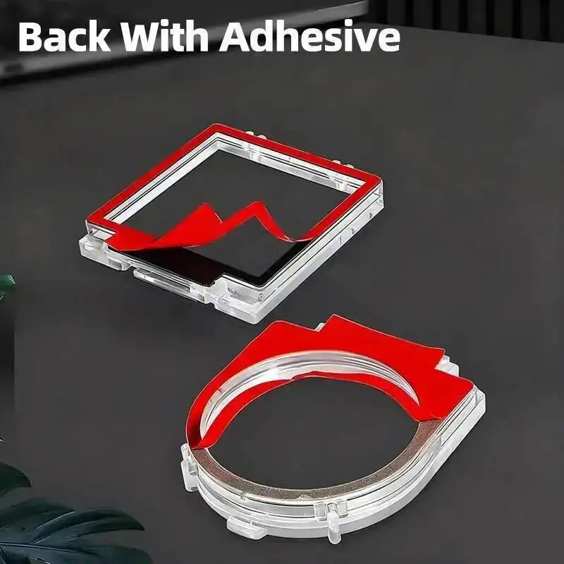 Diy botão capa protetora elevador computador host interruptor fonte de alimentação transparente anti-gato criança toque acidental