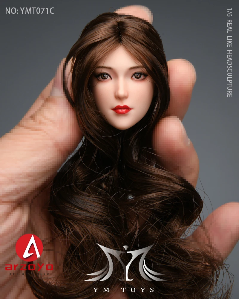 YMTOYS YMT071 1/6 Asian Beauty Girl Head Carving Lei Lei Suitable for Tbleague JIAOU Action Figure Body