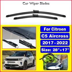 Dla Citroen C5 Aircross C5Aircross 2017-2022 pióra wycieraczek samochodowych przednia szyba wycieraczki akcesoria samochodowe 2021 28 