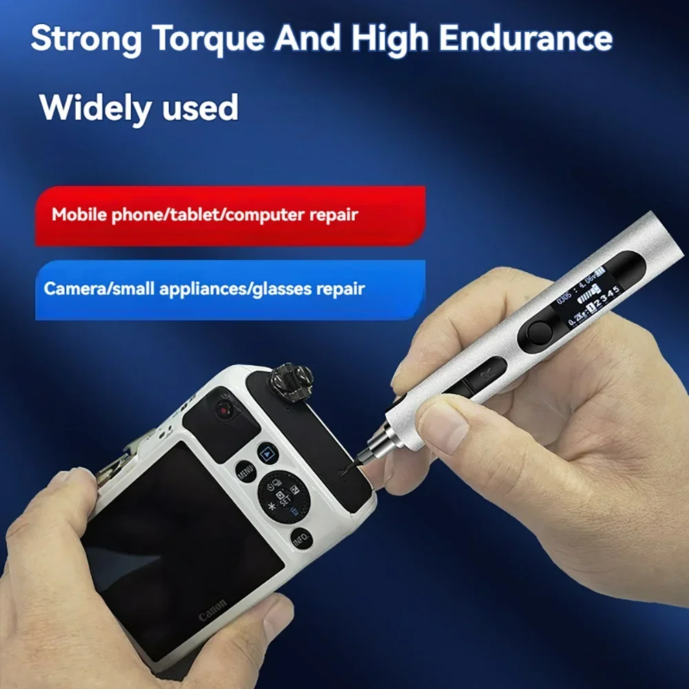 3.6V 200r/500r Precision Screwdriver Cordless Electric Screwdriver Rechargeable Lithium Battery Screwdriver for Cell Phones