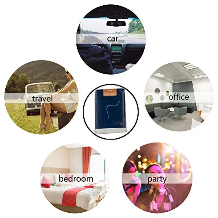 무향 4겹 부드러운 페이셜 티슈, 이동 중 사용하기 편한 포켓 팩, 팩당 120매, 여행 및 사무실에 이상적