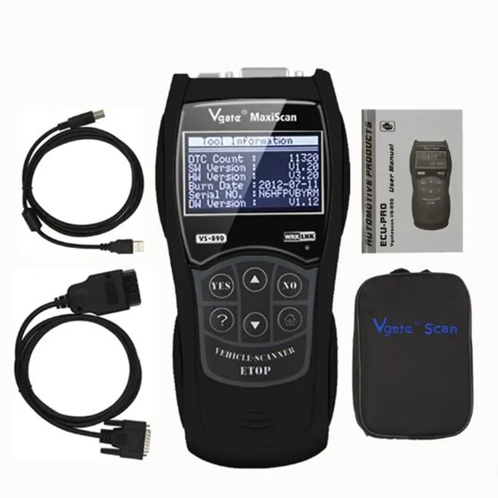 New Vgate VS890 OBD2 Automotive Scanner Engine Analyzer Car Tools Code Reader Car Diagnostic Tool PK ELM327 V1.5 CR319 CR3001 view 6