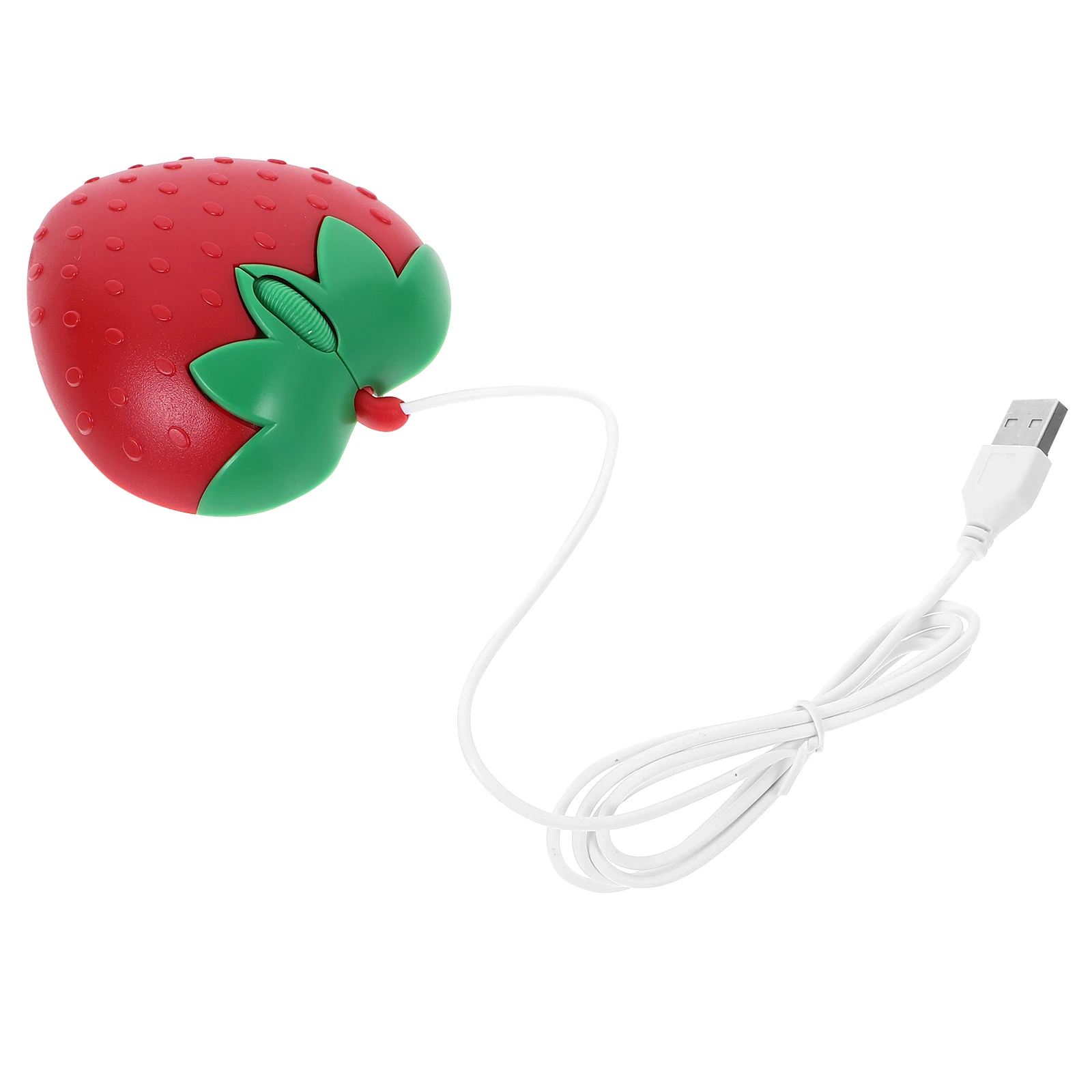 

Pink Strawberry Gaming Mouse USB Wired Laptop Small Computer Office Ergonomic Cute Girl Gift Portable Travel Home Use