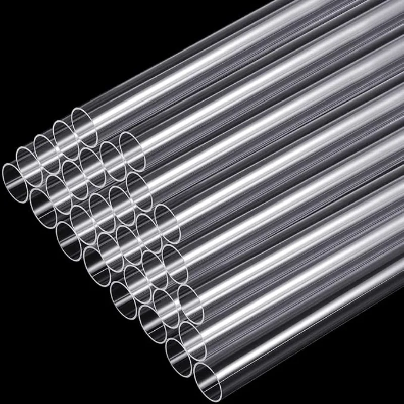 30Pcs Clear Polycarbonate Tube Rigid Tubing 1''(25mm)OD x1mm Wall Thickness 16''L for LED Project Advertising Medical Lighting