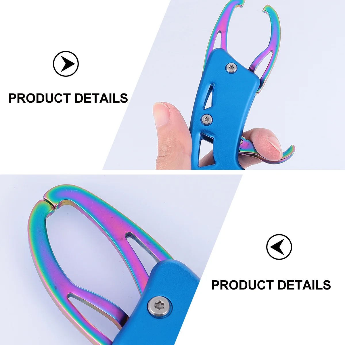 

Fish Gripper Professional Grade Heavy Duty Fishing Lip Clamp Secure Hold No Slip Design for Anglers Blue Fish Gripper