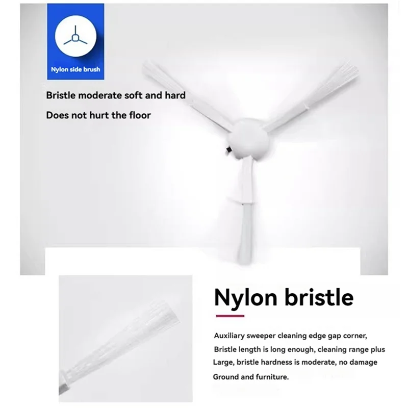 A44U 16PCS แปรงกรอง Mop ผ้าและแปรงหลักสําหรับ Xiaomi Mijia 1C 1T เครื่องดูดฝุ่นอุปกรณ์เสริมอะไหล่