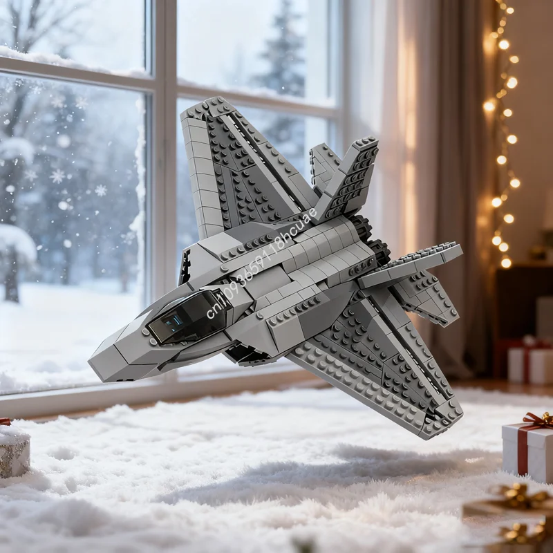 

583 шт. MOC Lockheed Martin F Raptor Creatored модель строительные блоки строительная сборка DIY игрушки идея рождественские подарки кирпич