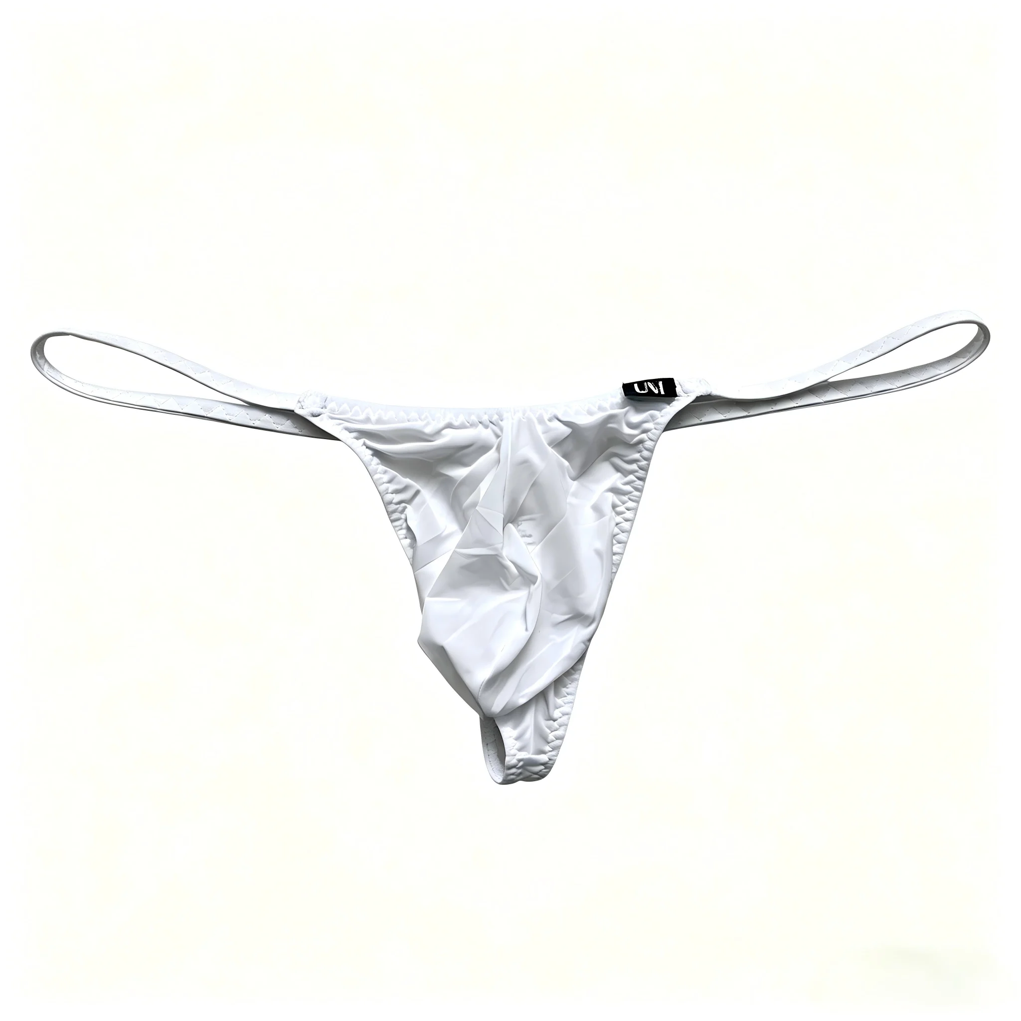 Sexy Big Pouch Men Thong Underwear 70g Mask Skin Ice Silk High Elastic Thin Male G String Panties
