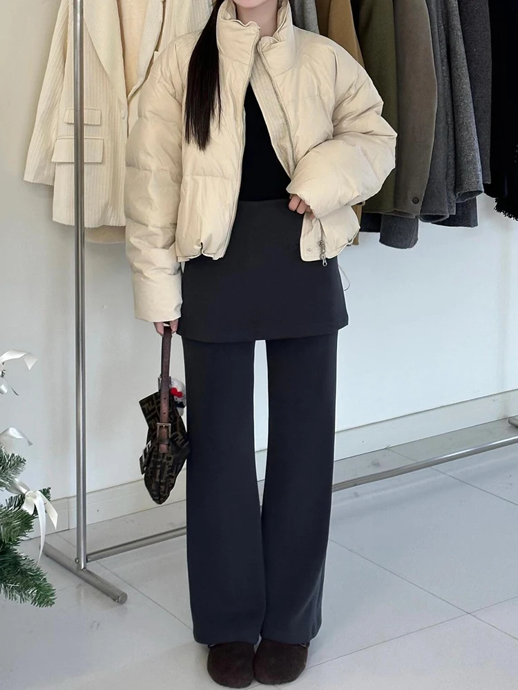 Original Design Wide Leg Pants Women's Spring Street Style High Waist Long Trousers Draping Slimming Micro Flared Trousers