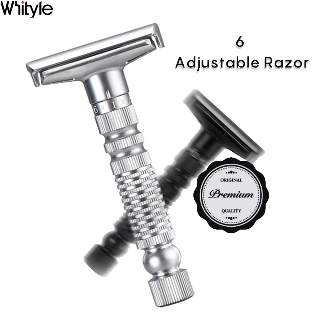 Whityle 206 Glide Pro 6 Adjustable Shaving Shaver For Men Beard Care One Blade 360 Classic Razor with Portable Travel Box