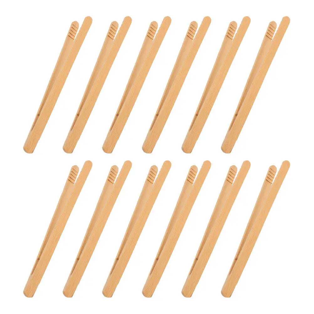 

12Pcs Bamboo Montessori Fine Motor Tongs Toddler Bead Sorting Clip Sensory Play Tool Preschool Learning Activity Early Childhood