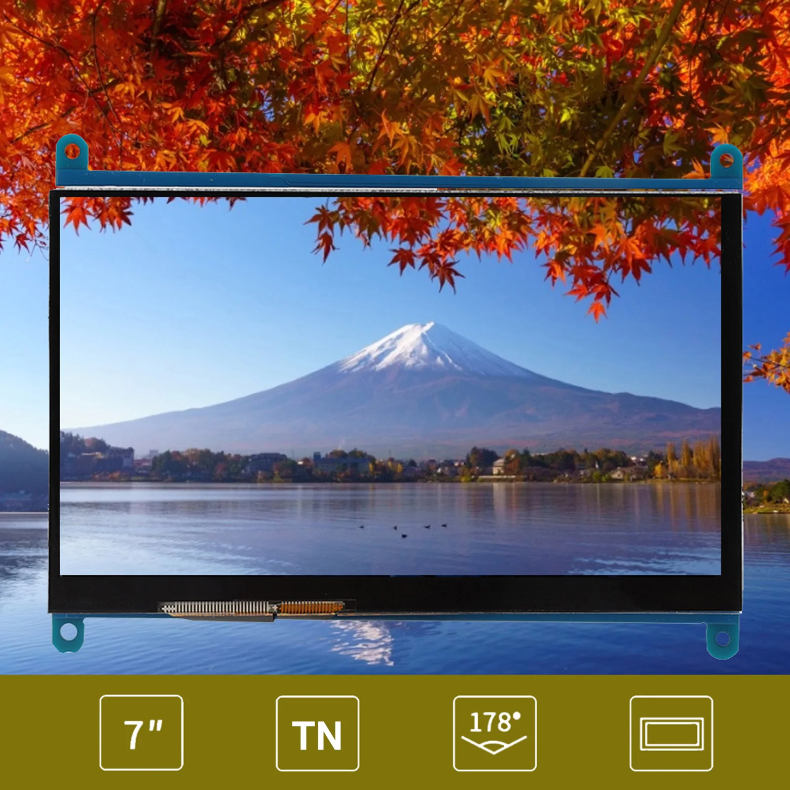 7‑Inch LCD HD Multimedia Interface 1024x600 Ultra HD Display Screen Capacitive Touch Screen for RPi