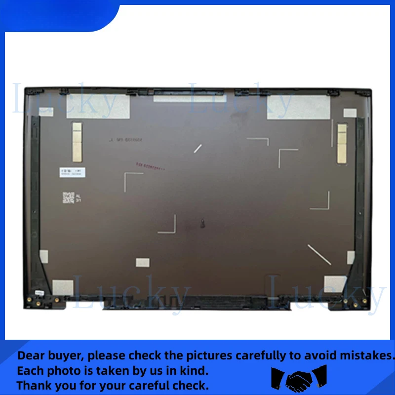 hp-envy-x360-15m-eu、15z-eu、15-eu、15t-es、15-es、15m-es用、新品の液晶ディスプレイ背面カバー（上部）。