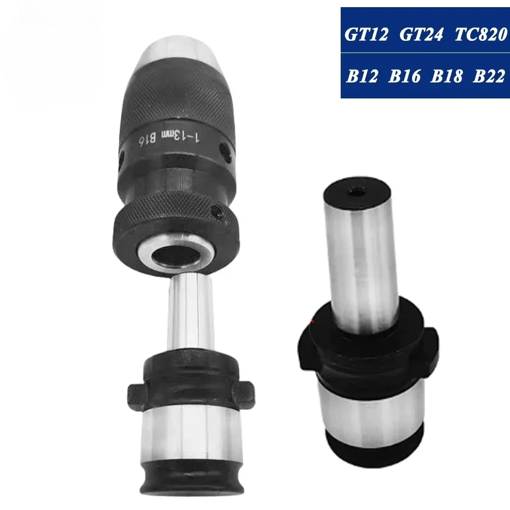 Drill Chuck Adapter Transfer Sleeve B12 B16 B18 GT12 GT24 TC820 Keyless Self Tightening Chuck Tapping MT2 MT3 MT4