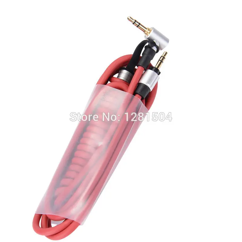 سماعة رأس بكابل صوتي بديل لزنبركي لـ Monster Beat Pro ، منفردا ، أسود ، أحمر ، لون ديتوكس ، من من من من من من من من كل قطعة