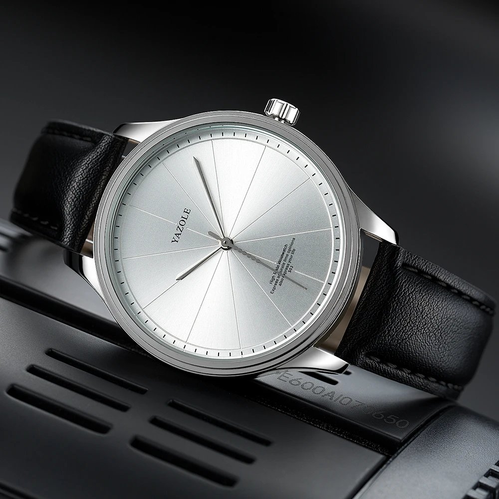 YAZOLE 503 نمط جديد ساعة رجالي عصرية وبسيطة ساعة كوارتز للرجال مقاوم للماء ساعة اليد Reloj Hombre