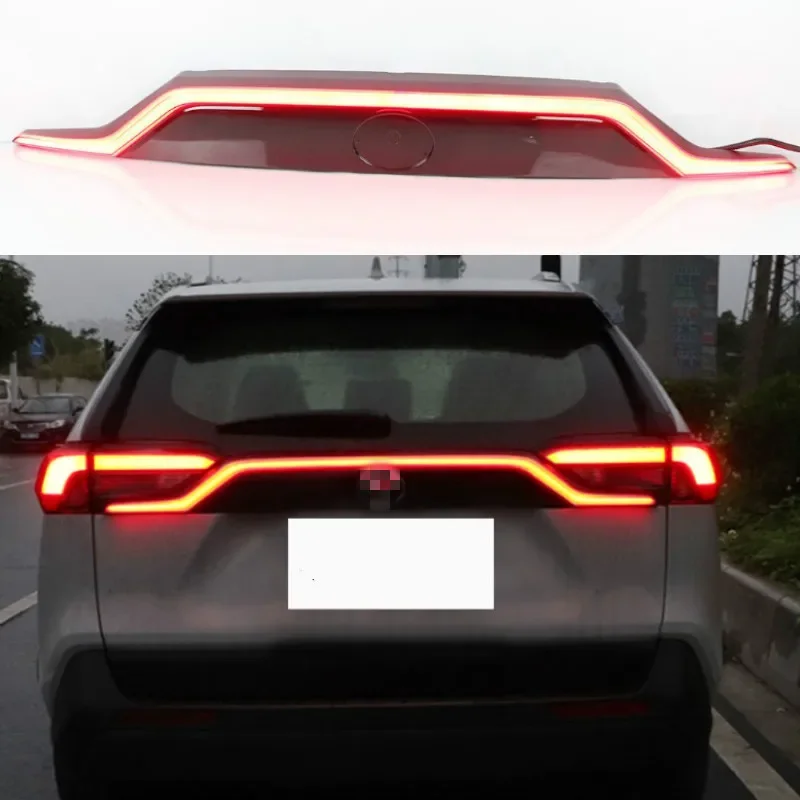 Car LED Rear Bumper Lamps For Toyota RAV4 2019 - 2023 2024 Brake Light Turn Signal Backup Reflector Lamp Taillights Fog lamps