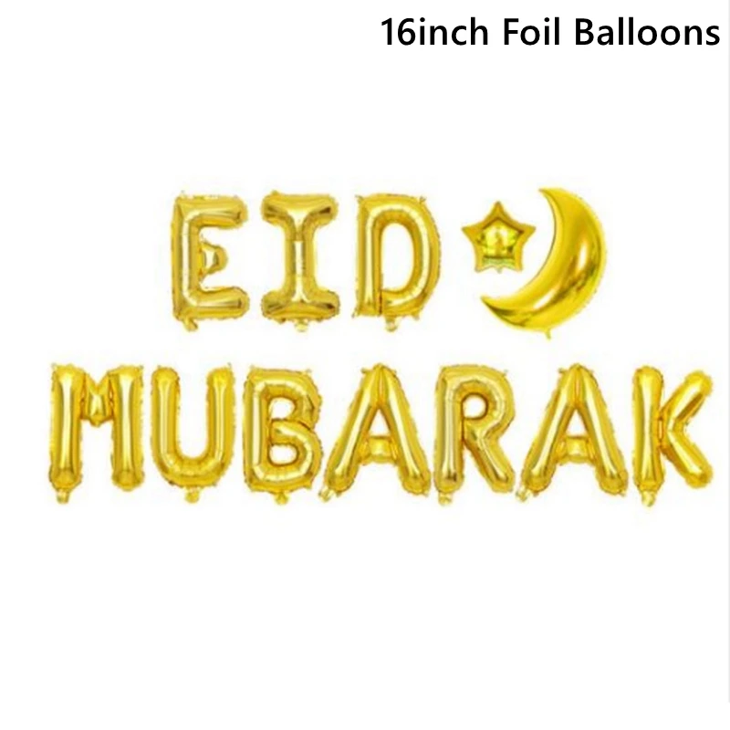 10 sztuk balon Eid Eid Mubarak 2025 Ramadan dekoracja dla pomocy domowej al-fitr Mubarak Kareem islamski festiwal muzułmańskie zaopatrzenie firm