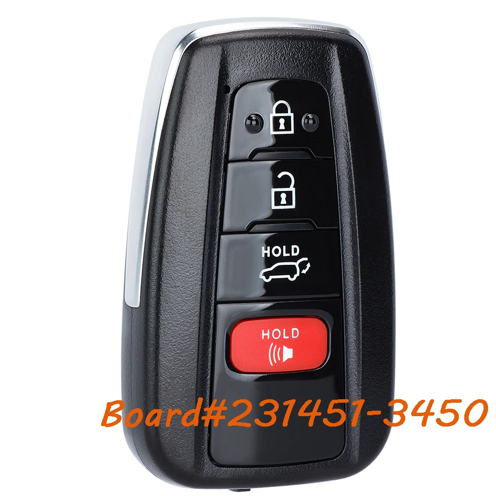 KEYECU 231451-3450 الذكية بدون مفتاح القرب مفتاح بعيد فوب لتويوتا هايلاندر RAV4 2021 2022 2023 HYQ14FLA 314.3MHz