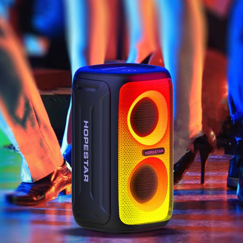 

HOPESTAR party110mini wireless bluetooth speakers game hifi stereo subwoofer TWS desktop home computer audio boombox LED Lights