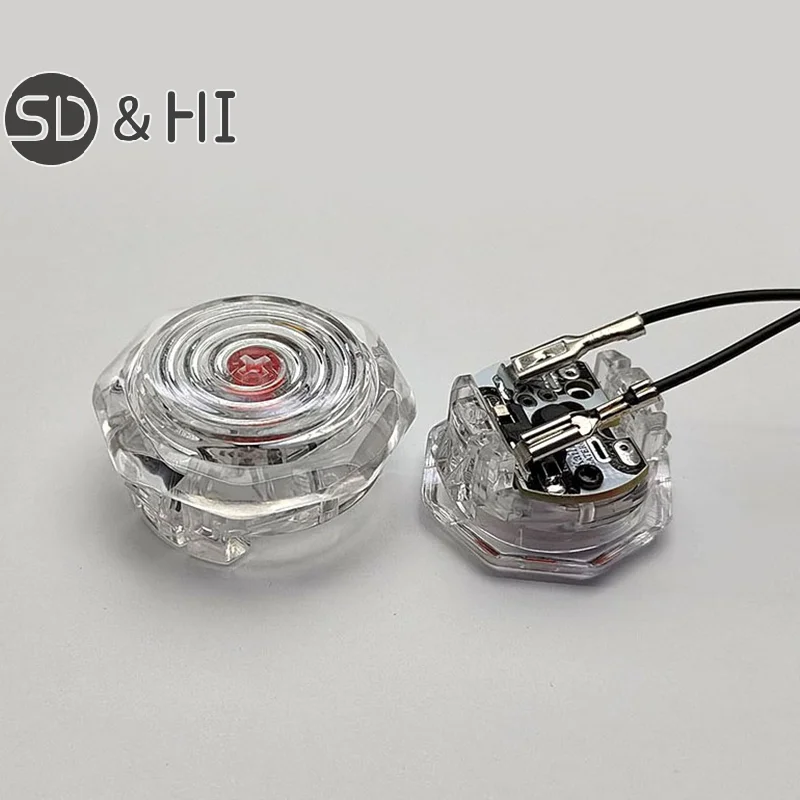 Low Axis Cross Red Axis Mechanical Crystal Buckle Button Frame Button Of HITBOX Arcade Joystick Button