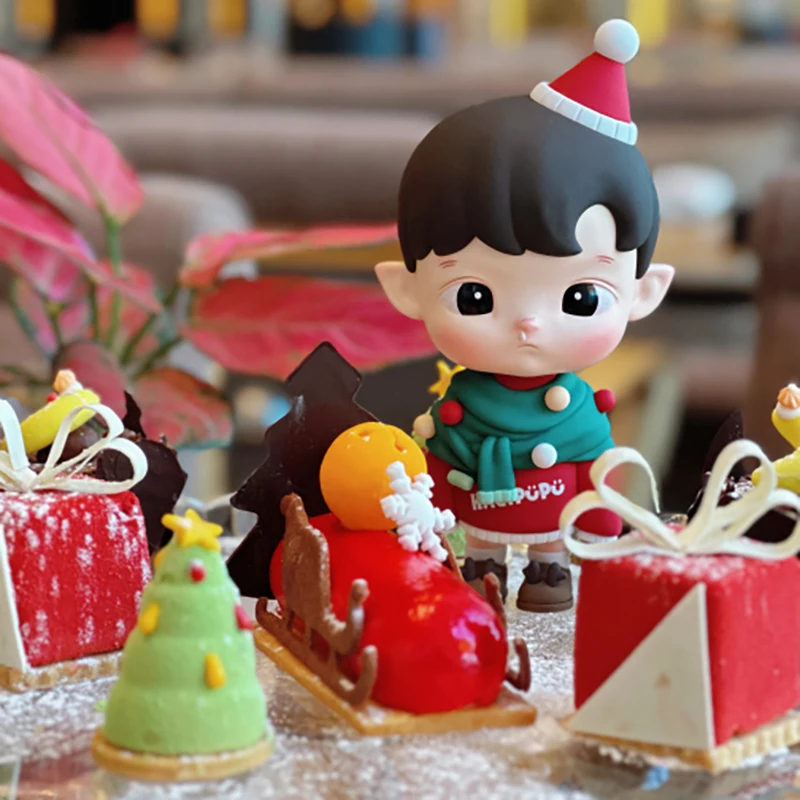

HACIPUPU Christmas Handmade Toys Doll Cute Anime Figure Desktop Ornaments Collection Gift