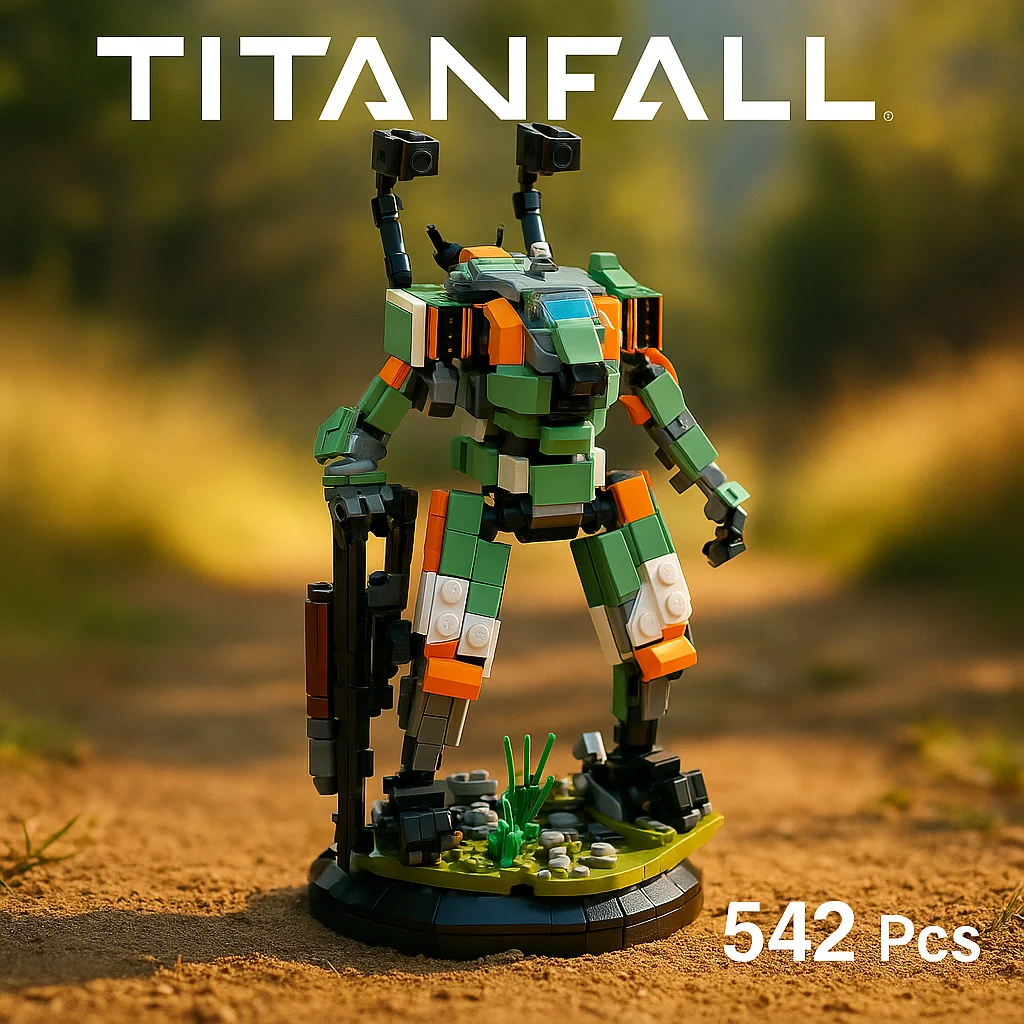 

MOC Titan Combat Mecha Mini Building Blocks 542PCS SciFi Battle Robot Exosuit Walker Bricks Kids Toy Collector Christmas Gifts