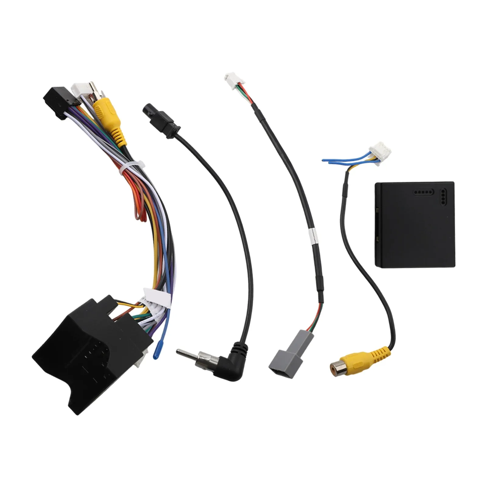 Car Radio Audio Adapter with 16 PIN Power Harness and Canbus Protocol Box for Select Models Like For 3008 and For C3 XR