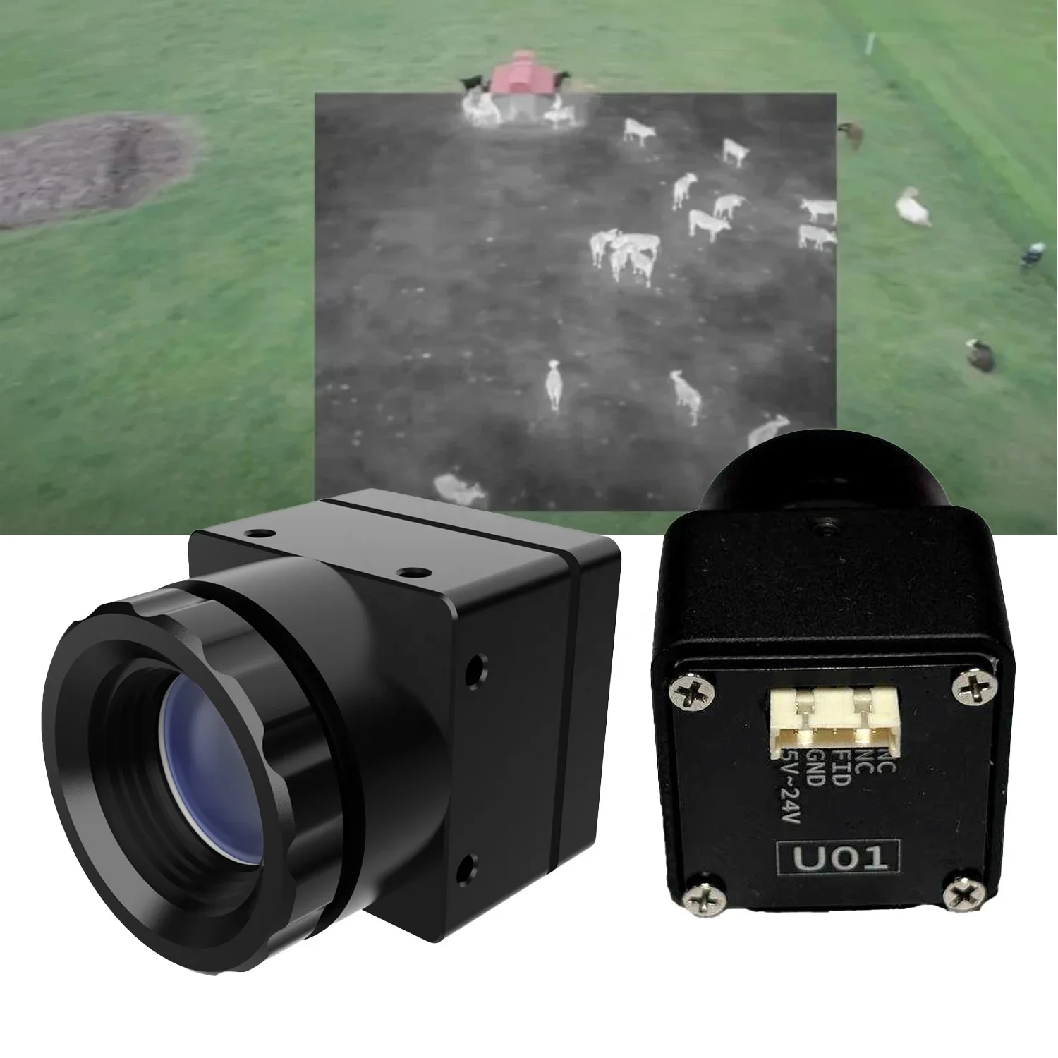 

HTI 384*288 Resolution Long Wave Infrared Thermal Module Temperature Measurement Mini FPV/ROV thermal cam fpv