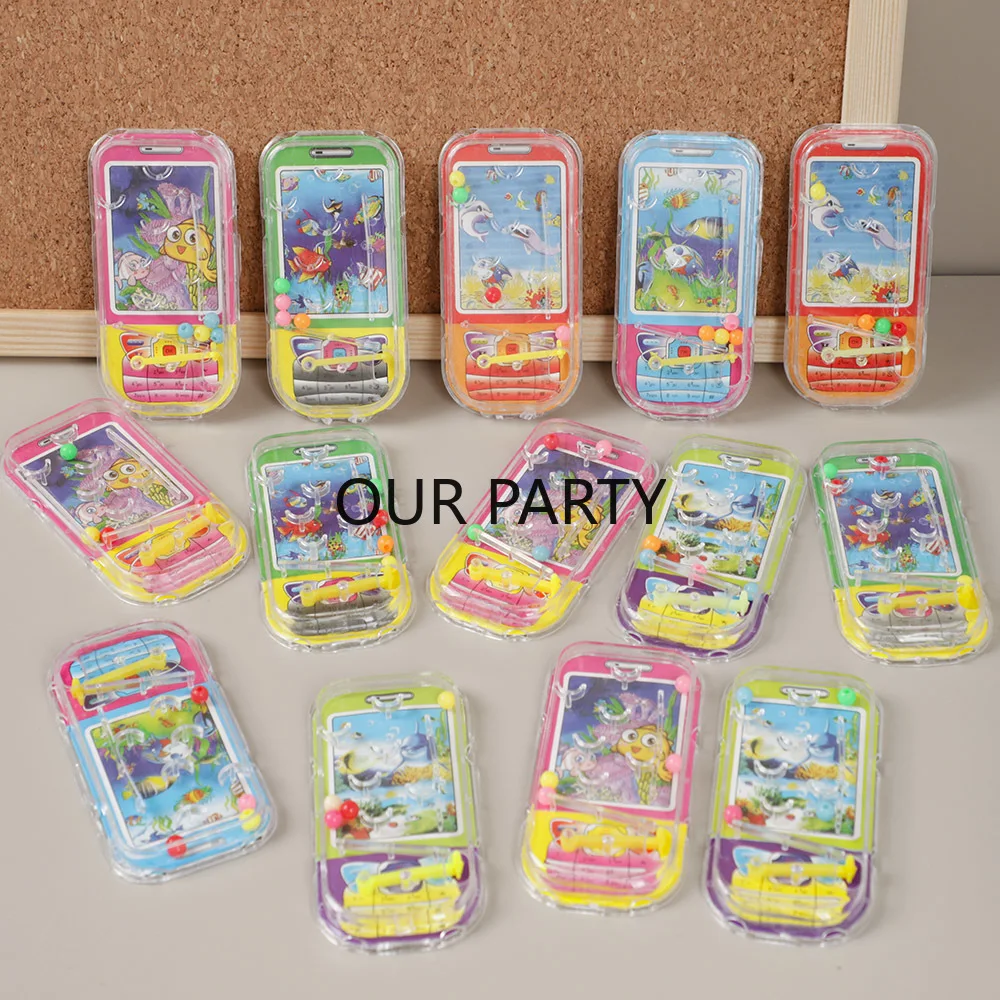 15Pcs Mini Plastic Phone Pin Ball Marble Puzzle Developmental Toys for Kids Birthday Party Favors Pinata Fillers Goodie Bag