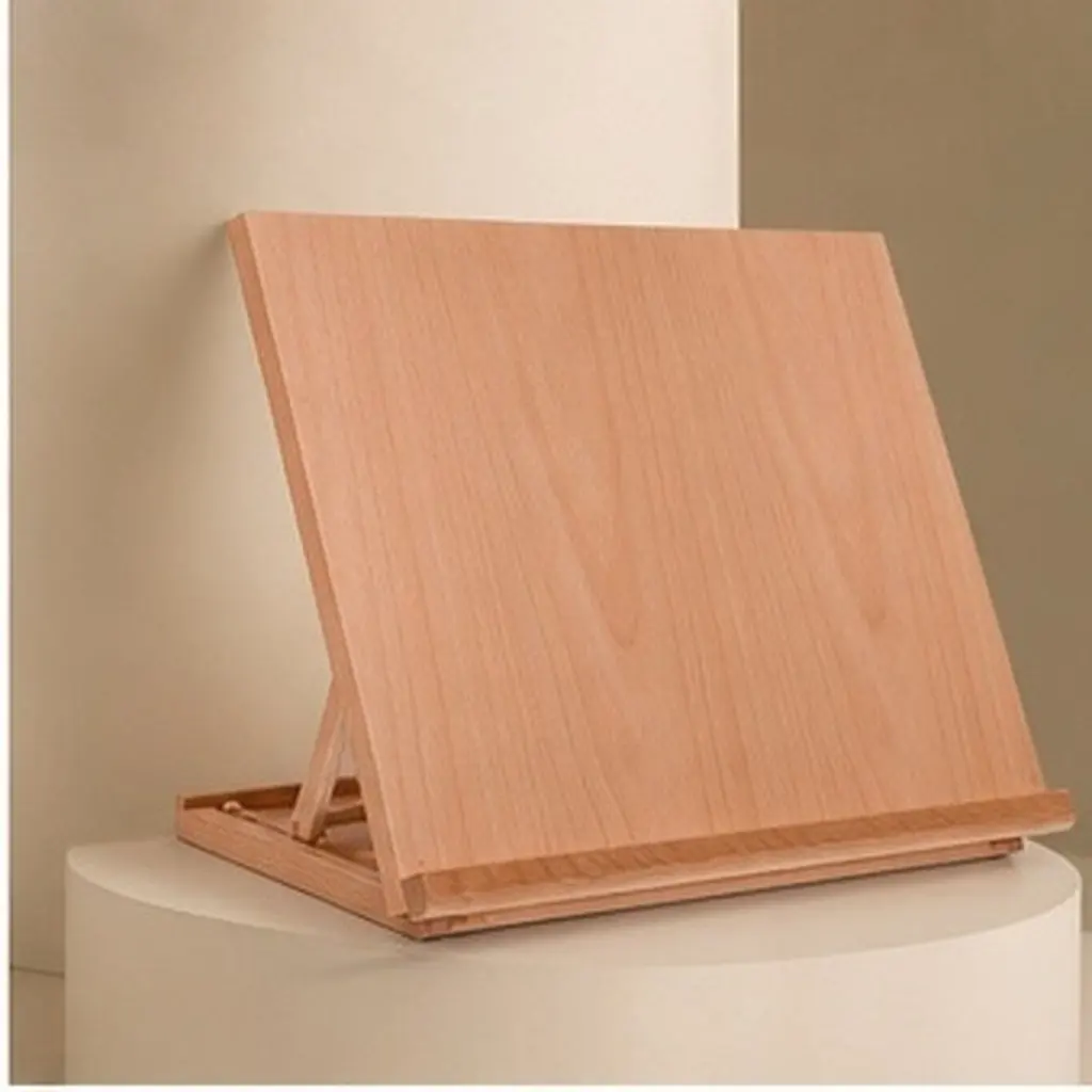 4K Adjustable Wooden Table Easel Desktop Artist Sketching Board Drawing Rack Folding Painting Stand Table Sketch Easel