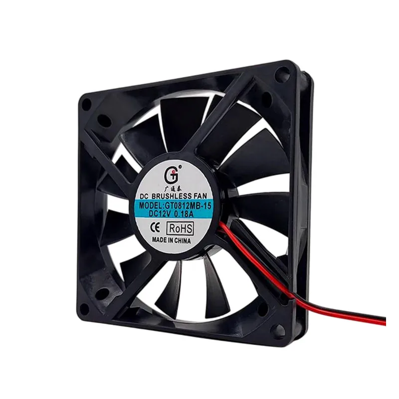 

НОВЫЙ ОРИГИНАЛЬНЫЙ GT0812MB-15 12 В 0,18 А 8015 80*80*15 мм 8 см охлаждающий вентилятор