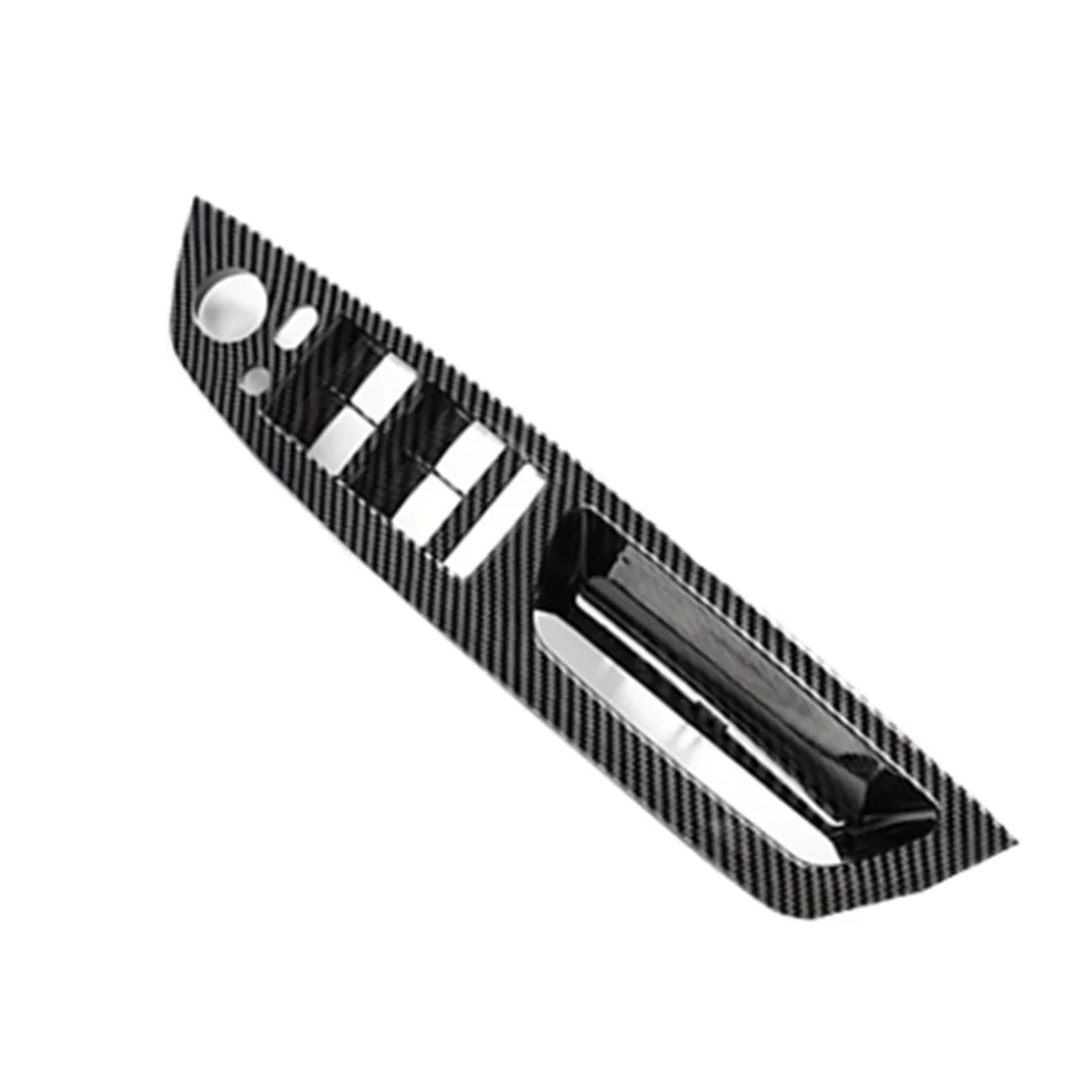 Picture 4: Carbon Fiber Pattern Inner Door Handle 4Pcs Right-Hand Drive for BMW X5