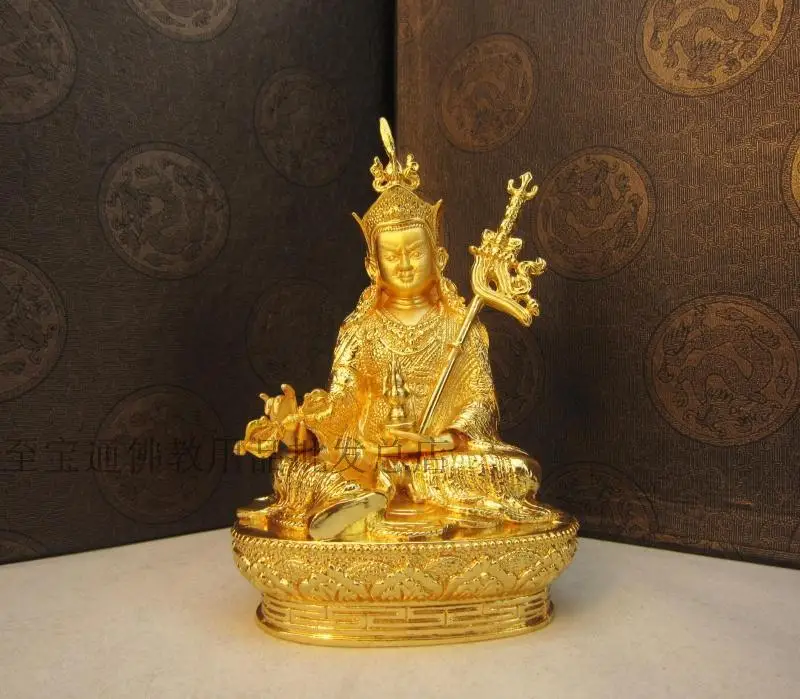 HOME OFFICE CAR SHOP worship buddha statue Exorcise evil spirit Bring good luck Padmasambhava Rinpoche gold