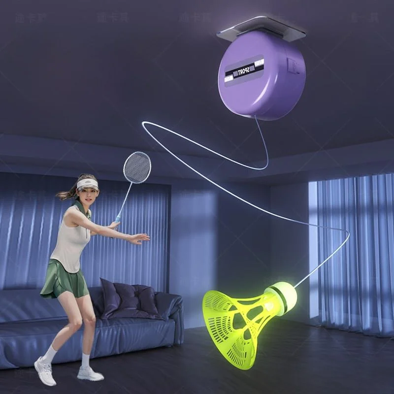 appareil-d'entrainement-individuel-de-badminton-d'interieur-dispositif-de-pratique-automatique-outil-d'exercice-pour-enfants-equipement-d'entrainement-a-domicile