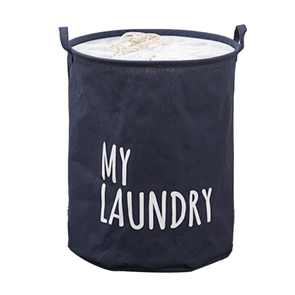 

Laundry Storage Bag With Lid Waterproof Dirty Clothes Basket Bathroom And Household Items -1 PCS