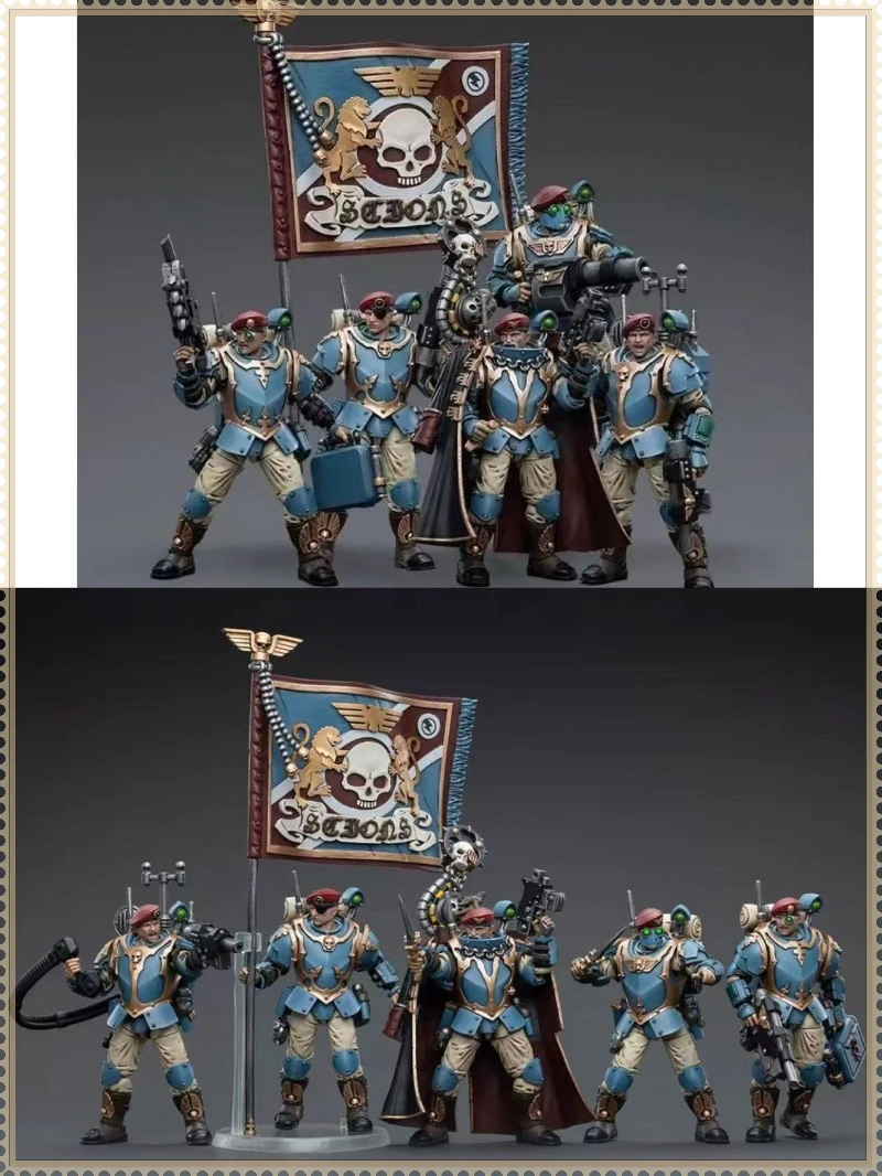 

【In Stock】JOYTOY Astra Militarum Tempestus Scions Command Squad 55th Kappic Eagles Model Toy Anime Figure